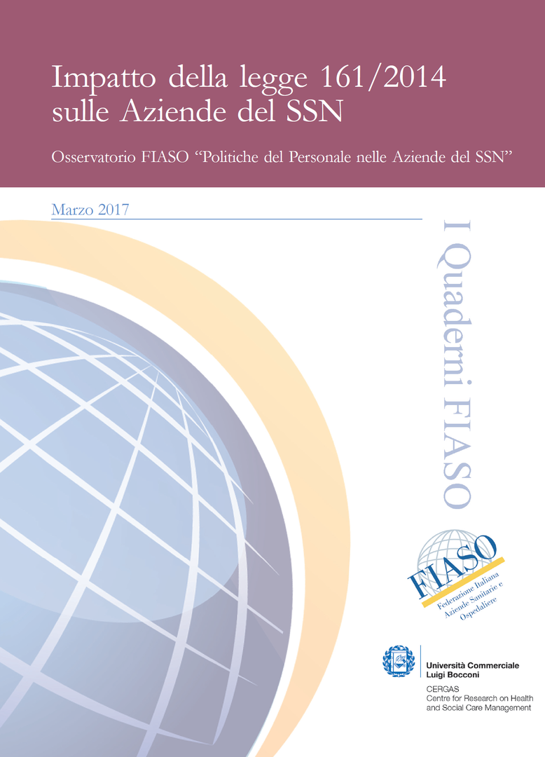 Impatto della legge 161/2014 sulle Aziende del SSN                  Osservatorio FIASO per le Politiche del Personale