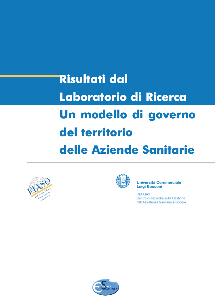 Un modello per il governo del territorio delle Aziende Sanitarie